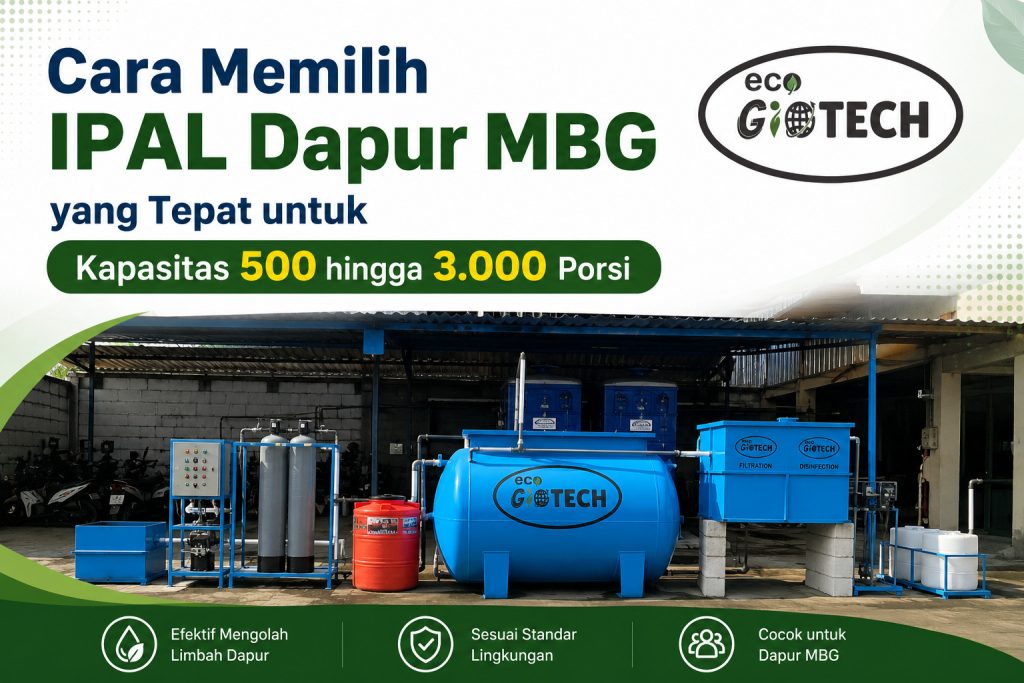 Cara Memilih IPAL Dapur MBG yang Tepat untuk Kapasitas 500 hingga 3.000 Porsi