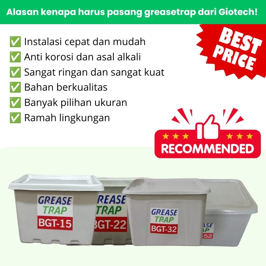 Grease Trap Fiberglass Kuat & Awet untuk Dapur Proyek MBG