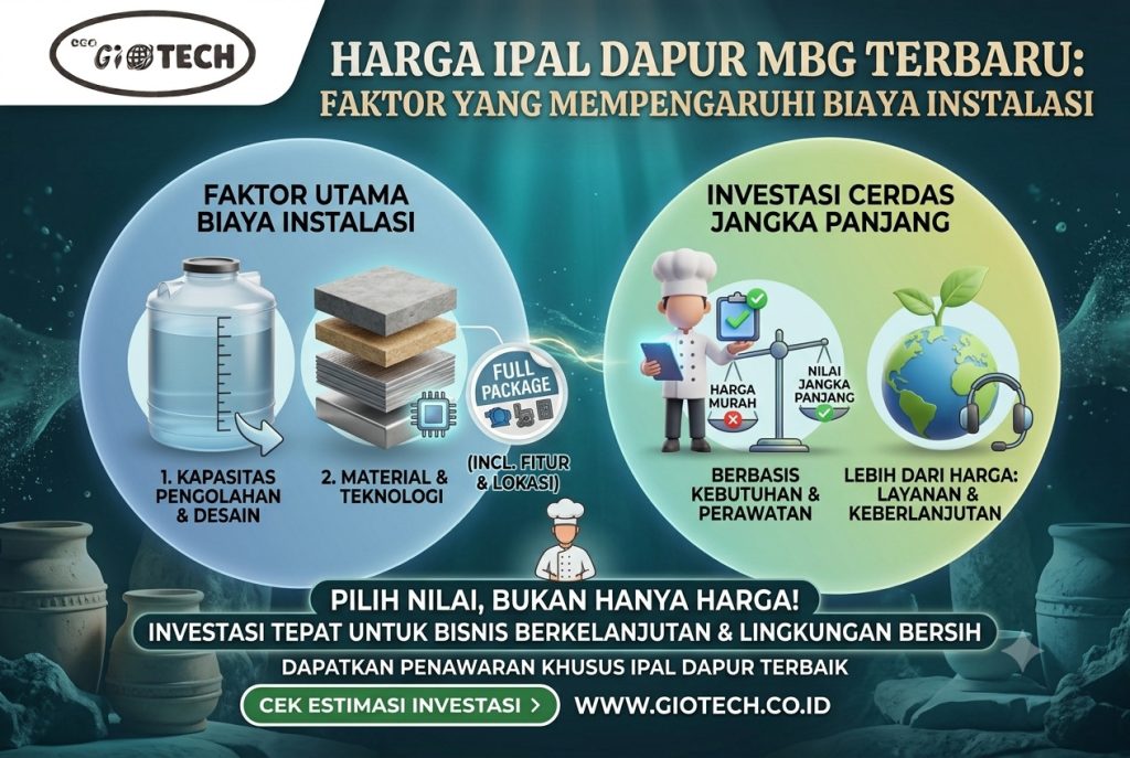 Harga IPAL Dapur MBG Terbaru: Faktor yang Mempengaruhi Biaya Instalasi