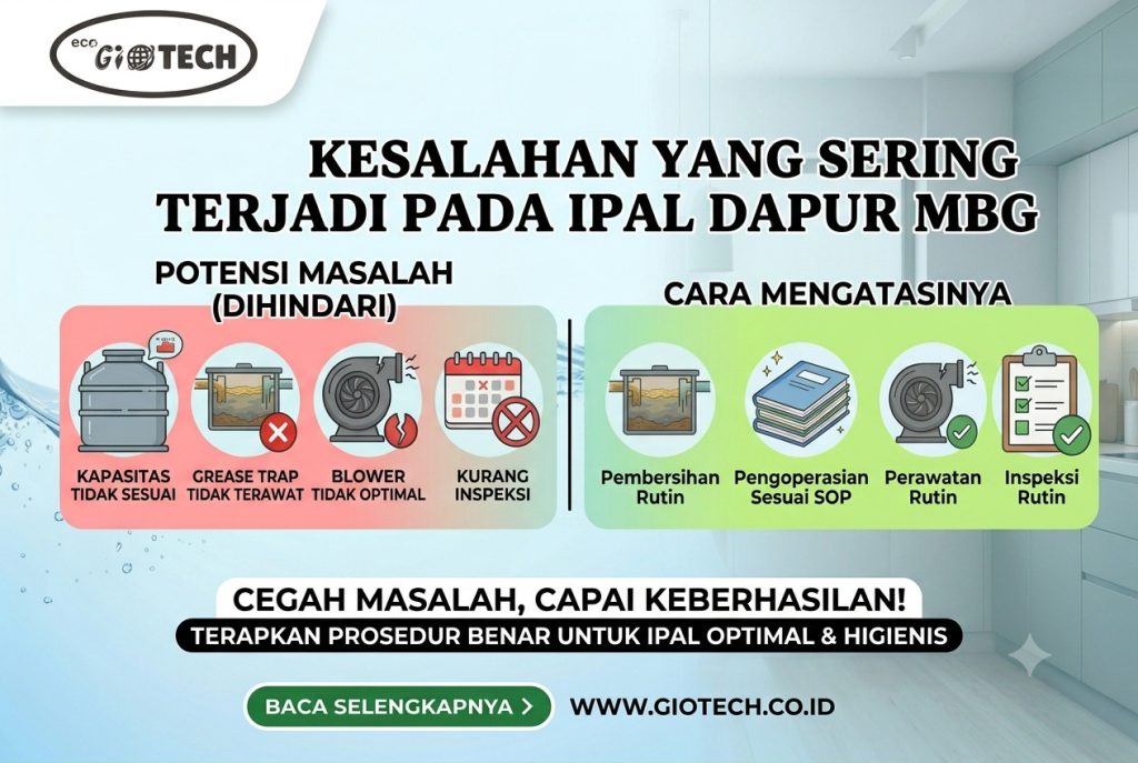Kesalahan yang Sering Terjadi pada IPAL Dapur MBG dan Cara Mengatasinya