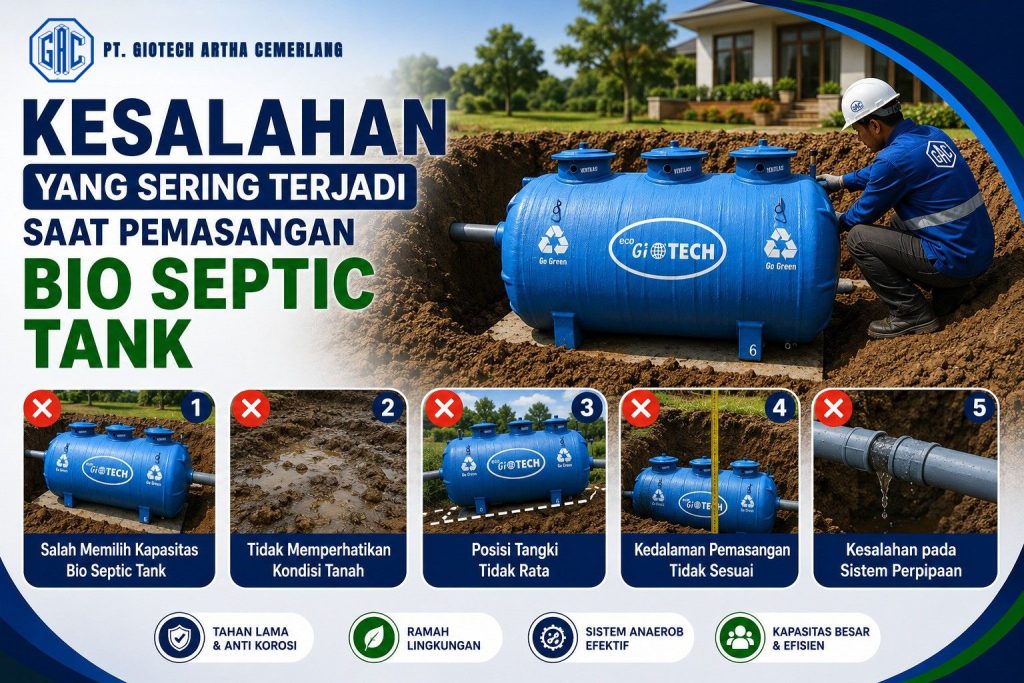 Kesalahan yang Sering Terjadi Saat pemasangan Bio Septic Tank