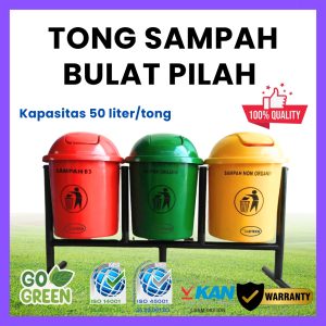 Tong Sampah Bulat Pilah