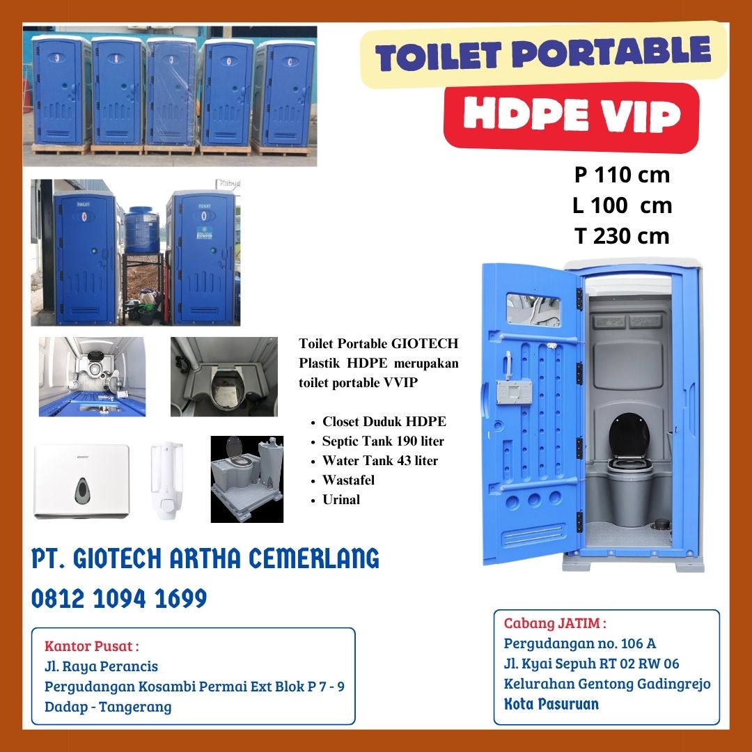 Rental Toilet Portable VIP Giotech